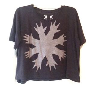 Radiohead Loose Fitting Cropped T-Shirt EUC